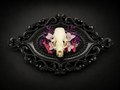 Eternal Bloom - Mink Skull Wall Hanging