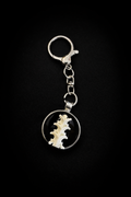 Snake Vertebrae Key Ring