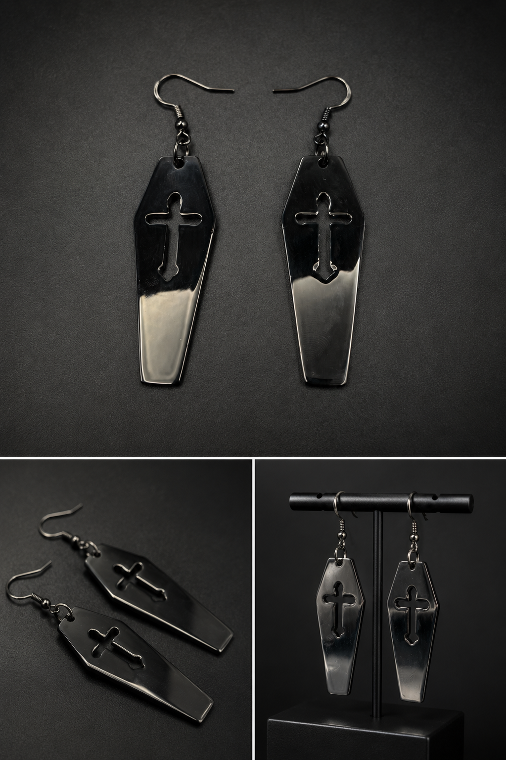 Coffin Acrylic Earrings