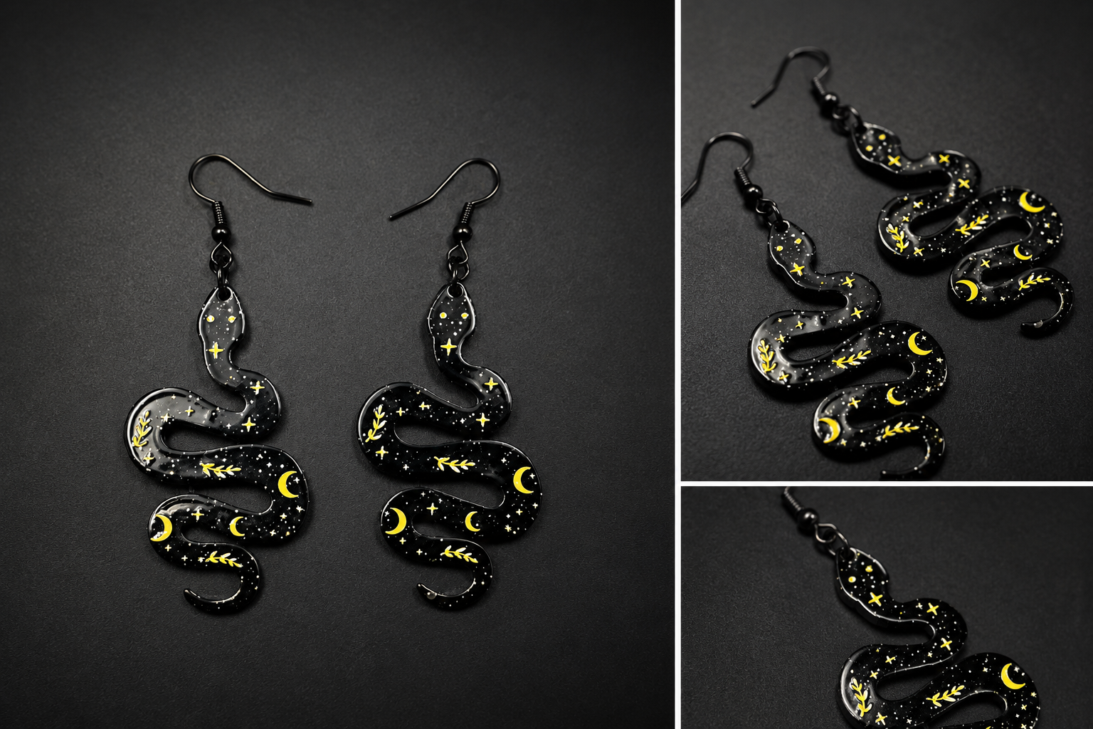 Mystic Serpent Acrylic Earrings