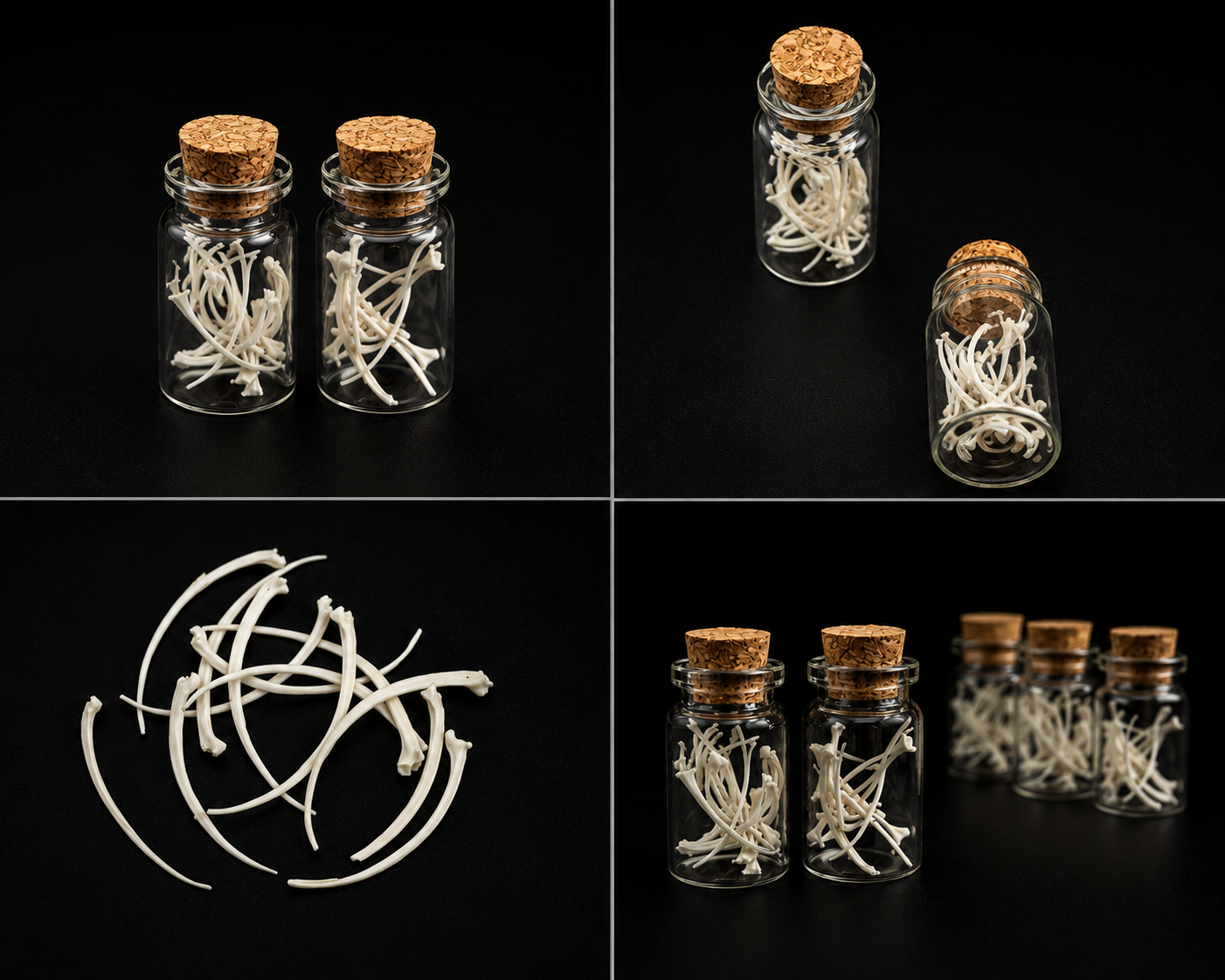 Snake Rib Curio Vial